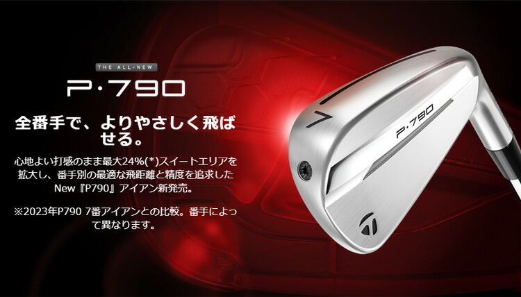 【11/27までブラックフライDAYクーポン】(ポイント12倍)(特注 納期2-5週) テーラーメイド P790(25) アイアン単品(#4〜#AW) ダイナミックゴールドEXツアーイシューシャフト 2025年モデル (日本正規品)