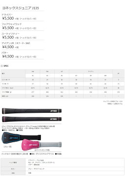 【ガチ得ガチ割クーポン発行中】YONEX/ヨネックス ゴルフジュニア J135 パター(ヘッドカバー付) ゴルフクラブ 【ジュニアクラブ】