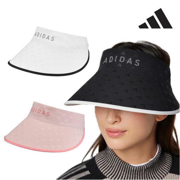 (営業日即日発送)アディダス ゴルフ モノグラムプリント ワイドバイザー JTC23 レディース 2024年秋冬
