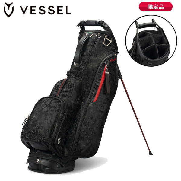 (営業日即日発送)(限定品)ベゼル(VESSEL) PLAYER 5.0 Pro Stand スタンドバッグ キャディバッグ カモブラック (9.5型 4.2kg) メンズ 2026年追加色