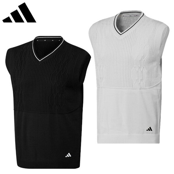 (営業日即日発送)(クリアランス大処分セール！) アディダス ゴルフ ULT365プライムニットケーブルベスト IKJ41 メンズ 2024年春夏（outret）