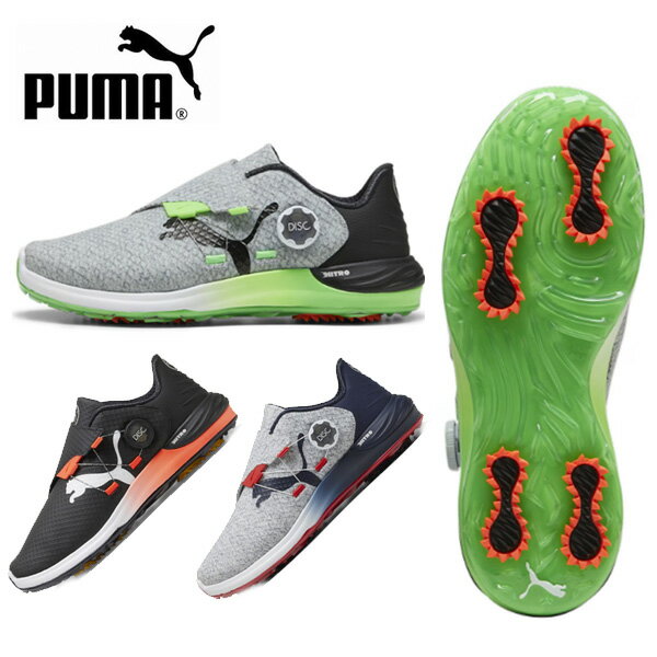 【5 20まで最大5％OFFガチ得クーポン】 営業日即日発送 プーマゴルフ PUMA ファントムキャット ニトロ ディスク ゴルフシューズ 379208 スパイクレス メンズ 2024年モデル