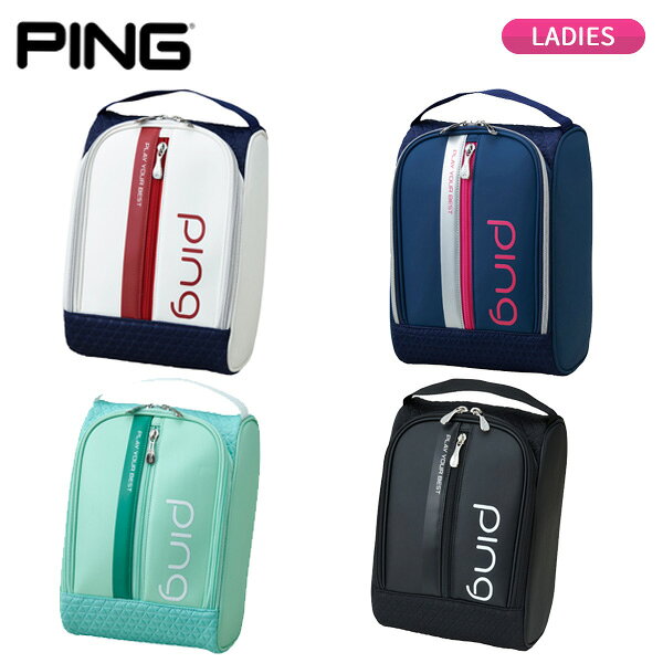【検索用ワード】 ping golf ピン ゴルフ shoe case shose bag シューズケース シューズバッグ ゴルフバッグ 2026 SS 春夏 レディース レディス ウィメンズ ladies women 女性用 @ls@商品名 ピンゴルフ COOL クール シューズケース GB-L2504 レディース カラー BLACK(38262-02) TRICO(38262-04) MINT(38262-05) NVPK(38262-06) 素材 合成皮革(PU)、ポリエステル サイズ W-22、H-30、D-13(cm) 重量 約340g 原産国 China 商品説明 ・COOLシリーズ 　スポーティーなデザインだが、丸みを帯びた見た目がかわいらしいシューズケース ・正面にZipポケット付き 【検索用ワード】 ping golf ピン ゴルフ shoe case shose bag シューズケース シューズバッグ ゴルフバッグ 2026 SS 春夏 レディース レディス ウィメンズ ladies women 女性用 @ls@