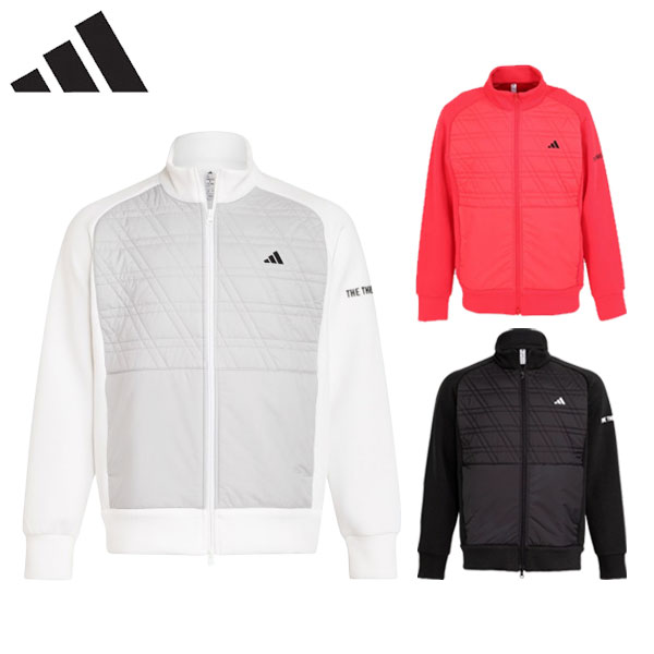 【11/27までブラックフライDAYクーポン】(営業日即日発送)アディダスゴルフ(adidasGOLF) ファブリックミックス中綿ジャケット OFG58 メンズ ウェア 2025年秋冬