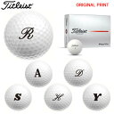 【7/15まで最大10%OFFクーポン】【オリジナルマークプリントボール(納期2-3日)】タイトリスト PROV1X ゴルフボール 1ダース(12球入り) 2025年モデル アルファベットA マーク入り