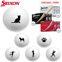 【7/10まで最大10%OFFガチ得クーポン】【オリジナルマークプリントボール(納期2-3日)】ダンロップ SRIXON 2025 New Z-STAR(ゼットスター) ゴルフボール 1ダース(12球) シルエット マーク入り