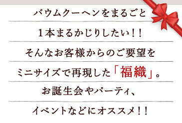 【福織】送料無料！米粉使用！まるごと一本バウムクーヘン950g ギフトにもおすすめ