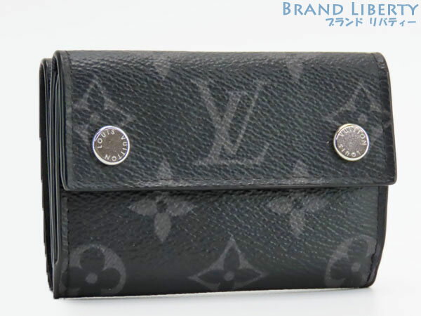 【美品】ルイヴィトン　LOUIS VUITTON　モノグラム エクリプス　ディスカバリー コンパクト ウォレット　三つ折り財布　コンパクト財布　M67630　【中古】