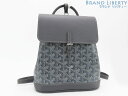 【激レア未使用】ゴヤール　GOYARD　アルパン ミニ　バックパック　リュックサック　ハンドバッグ　GRIS グレー　PVC レザー　ALPIN2MINTY51CL51P　【中古】