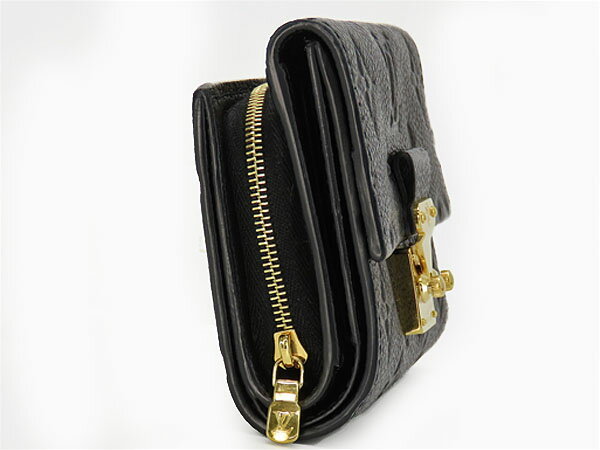 【ほぼ新品】ルイヴィトン　LOUIS VUITTON　モノグラム アンプラント　ポルトフォイユ メティス　三つ折り財布　コンパクト財布　ノワール ブラック　M80880　【中古】