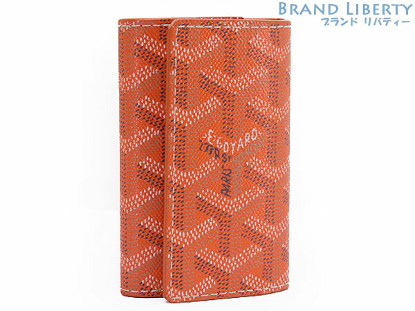 【美品】ゴヤール　GOYARD　ヘリボーン　6連キーケース　キーリング　キーホルダー　オレンジ　PV ...
