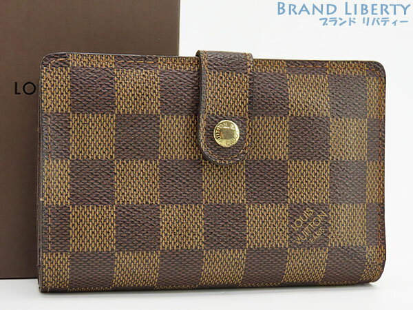 【美品】ルイヴィトン　LOUIS VUITTON　ダミエ　ポルトモネ ビエ ヴィエノワ　二つ折りがま口財布　コンパクト財布　N61664　【中古】