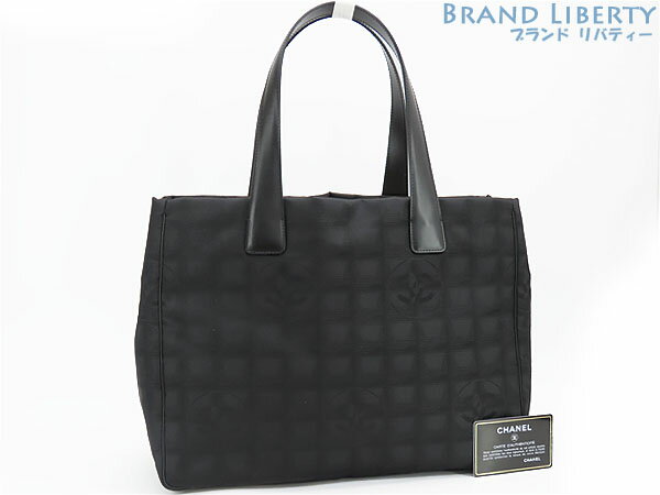 乐天商城 - 【新品同様】シャネル　CHANEL　ニュートラベルライン　トートMM　トートバッグ　ショルダーバッグ　ブラック　ナイロン レザー　A15991　【中古】