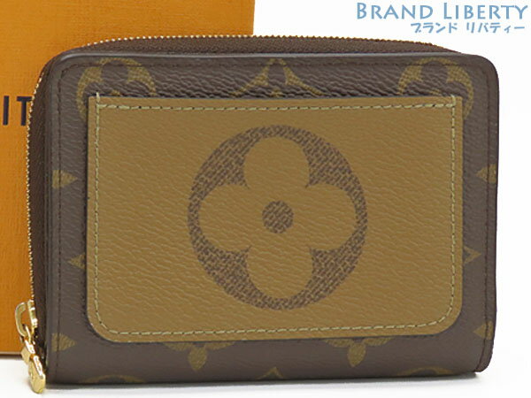 乐天商城 - 【外超美品】ルイヴィトン　LOUIS VUITTON　モノグラム リバース　ポルトフォイユ ルー　二つ折り財布　コンパクト財布　ダークブラウン ブラウン　M81461　【中古】