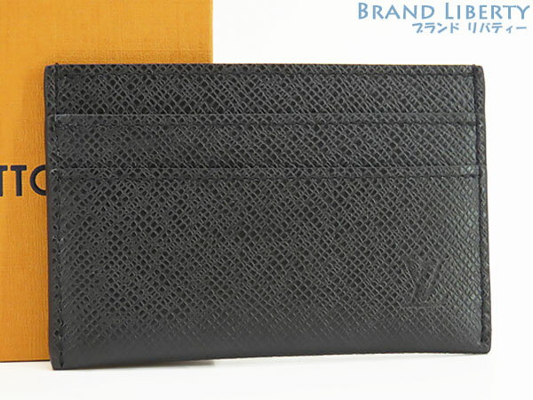 【新古品】ルイヴィトン　LOUIS VUITTON　タイガ　ポルト カルト ダブル　カードケース　パスケース　名刺入れ　ブラック　M32730　【中古】のサムネイル