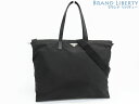 【新品同様】プラダ　PRADA　ナイロン サフィアーノ　トライアングル　2WAY トートバッグ　ハンドバッグ　ショルダーバッグ　NERO ブラック　2VG024　【中古】