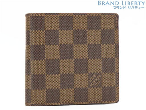 【超美品】ルイヴィトン LOUIS VUITTON ダミエ ポルトビエ カルトクレディモネ 二つ折り財布 コンパクト財布 マルコ ダークブラウン N61665 【中古】 【超美品】ルイヴィトン LOUIS VUITTON ダミエ ポルトビエ カルトクレディモネ 二つ折り財布 コンパクト財布 マルコ ダークブラウン N61665 【中古】