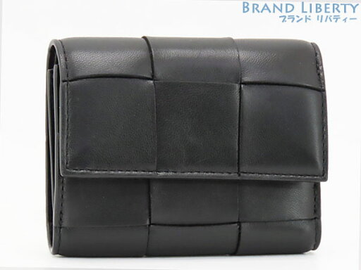 【美品】ボッテガ ヴェネタ BOTTEGA VENETA マキシ イントレチャート カセット 三つ折りファスナーウォレット 三つ折り財布 コンパクト財布 ブラック カーフレザー ラムレザー 651372 【中古】 【美品】ボッテガ ヴェネタ BOTTEGA VENETA マキシ イントレチャート カセット 三つ折りファスナーウォレット 三つ折り財布 コンパクト財布 ブラック カーフレザー ラムレザー 651372 【中古】