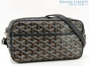 【美品】ゴヤール GOYARD カップヴェール PM バッグ 斜め掛け ショルダーバッグ ポシェット ポーチ ブラック PVC レザー MAE020197 【中...