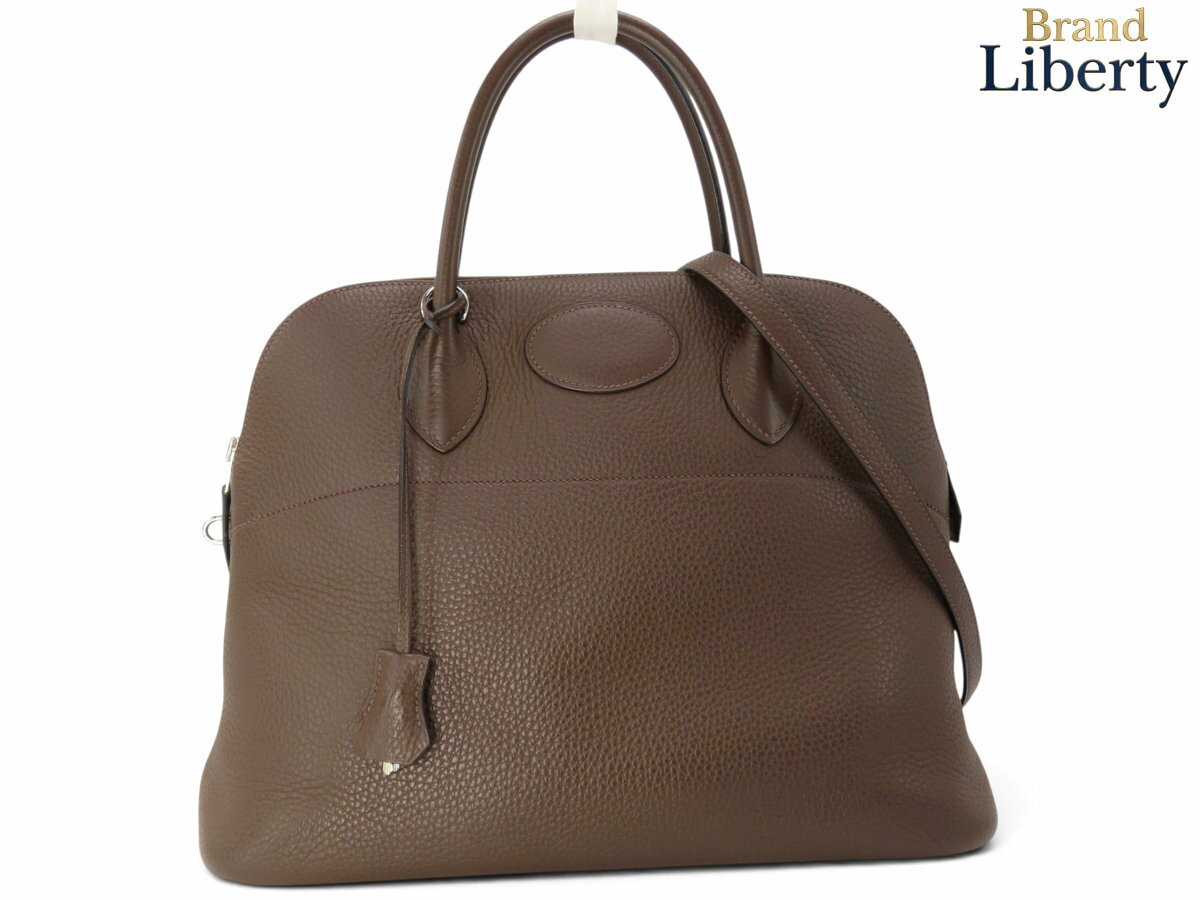 乐天商城 - 【外超美品】エルメス HERMES ボリード 35 2WAY ハンドバッグ ショルダーバッグ ショコラ ダークブラウン シルバー金具 トリヨンクレマンス □Q刻　【中古】