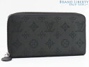 【ほぼ新品】ルイヴィトン LOUIS VUITTON マヒナ ジッピーウォレット ラウンドファスナー長財布 ノワール ブラック カーフレザー M61867 【中...