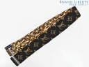 【激レア未使用】ルイヴィトン LOUIS VUITTON モノグラム ジャイアント ジャングル バンドー スカーフ ツイリー レオパード ヒョウ柄 ブラック ブ...