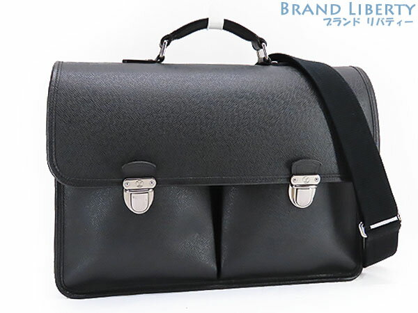 【美品】ルイヴィトン　LOUIS VUITTON　タイガ　アントン　2WAY ビジネスバッグ　ブリーフケース　書類カバン　ショルダーバッグ　アルドワーズ ブラック　M32622　【中古】