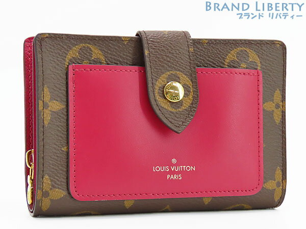 【新品同様】ルイヴィトン　LOUIS VUITTON　モノグラム　ポルトフォイユ ジュリエット　二つ折り財布　コンパクト財布　フューシャ　M69433　【中古】