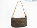 【新品同様】 ルイヴィトン LOUIS VUITTON モノグラム 新型 ポシェット アクセソワール アクセサリーポーチ ワンショルダーバッグ ハンドバッグ ダークブラウン M40712 【中古】