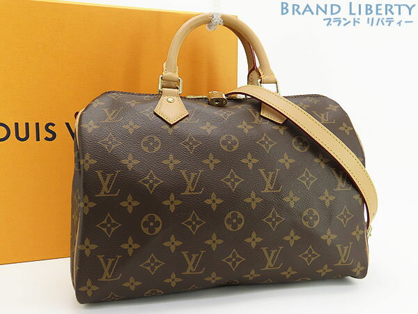 【新品同様】ルイヴィトン　LOUIS VUITTON　モノグラム　スピーディ バンドリエール 30　2WAY ミニボストンバッグ　ハンドバッグ　ショルダーバッグ　ダークブラウン　M41112 M40391　【中古】