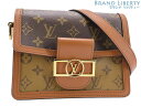 【ほぼ新品】ルイヴィトン LOUIS VUITTON モノグラム リバース ドーフィーヌ MINI 斜め掛けショルダーバッグ ショルダーポーチ ポシェット M4...