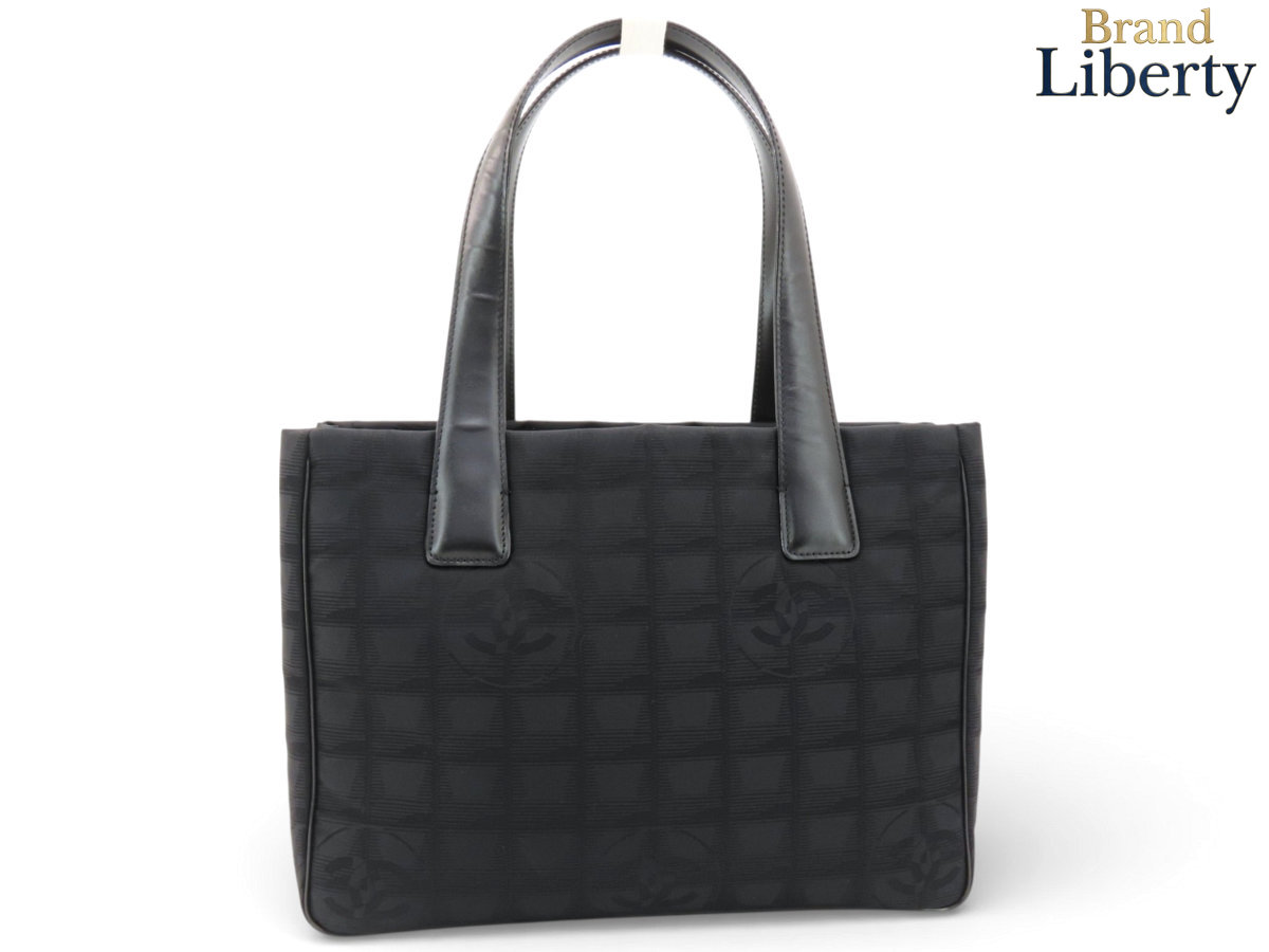 乐天商城 - 【超美品】シャネル CHANEL ニュートラベルライン トートPM トートバッグ ショルダーバッグ ブラック ナイロン レザー A20457　【中古】