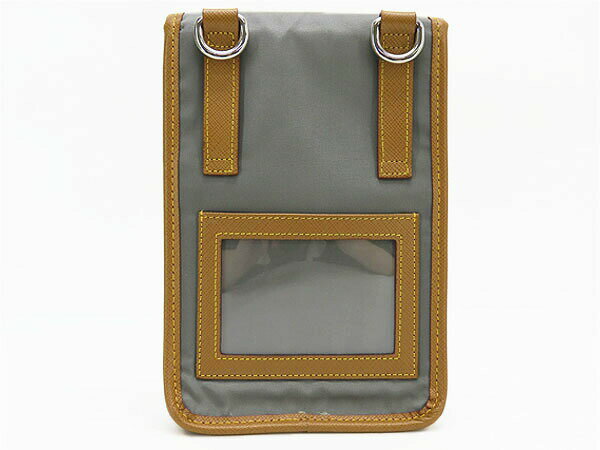 【ほぼ新品】プラダ　PRADA　ナイロン サフィアーノ　スマートフォンケース　フォ...