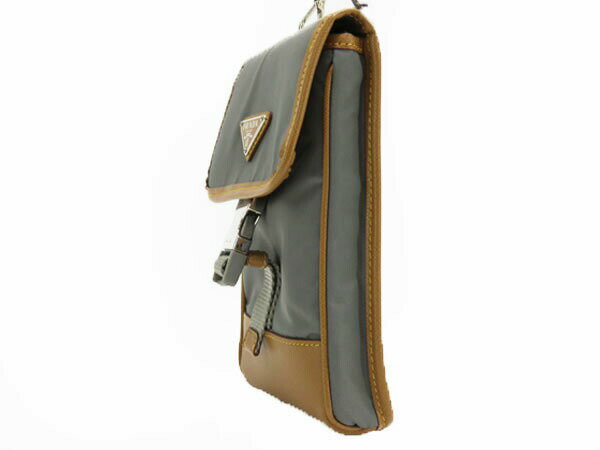 【ほぼ新品】プラダ　PRADA　ナイロン サフィアーノ　スマートフォンケース　フォ...