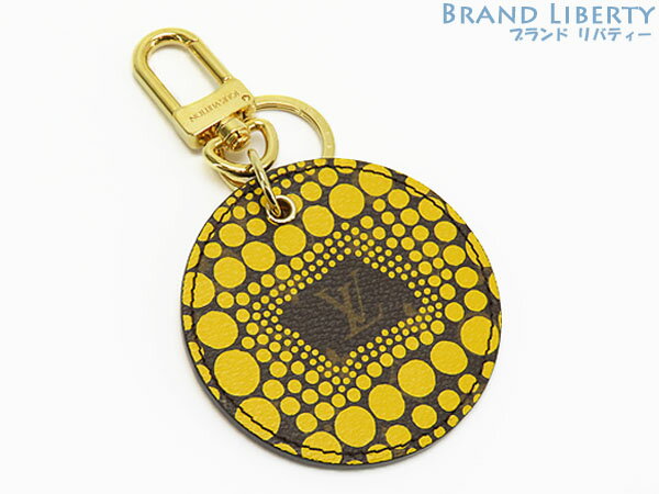 【激レア美品】ルイヴィトン　LOUIS VUITTON　ヤヨイ クサマ　ポルト クレ モノグラム　パンプキンドット　チャーム　キーリング　キーホルダー　バッグチャーム　草間彌生　ジョーヌイエロー　M66737　【中古】