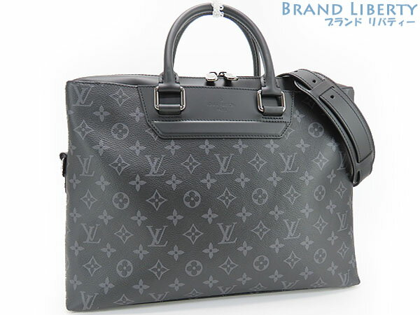 【激レア未使用】ルイヴィトン　LOUIS VUITTON　モノグラム エクリプス　オディセ ブリーフケース　2WAY ビジネスバッグ　書類かばん　ハンドバッグ　ブラック　M44222　【中古】