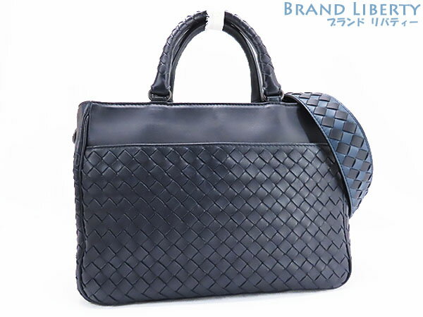 【激レア新品同様】ボッテガ ヴェネタ　BOTTEGA VENETA　イントレチャート チェッカー　ナッパ　2WAY スモール トートバッグ　ハンドバッグ　ショルダーバッグ　トルマリン デニム　ラムレザー　481796　【中古】