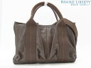 【美品】エルメス HERMES キャラバンホリゾンタルPM 2WAY ハンドバッグ トートバッグ ショルダーバッグ ハバナ ダークブラウン ヴォーデルマ 【中古...