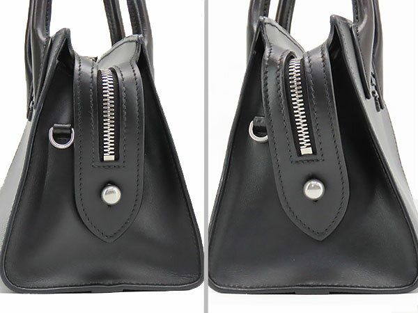 【超美品】プラダ　PRADA　モノクローム　サフィアーノレザー ミニバッグ　2WAY ハンドバッグ　ショルダーバッグ　トートバッグ　NERO ブラック　1BA269　【中古】