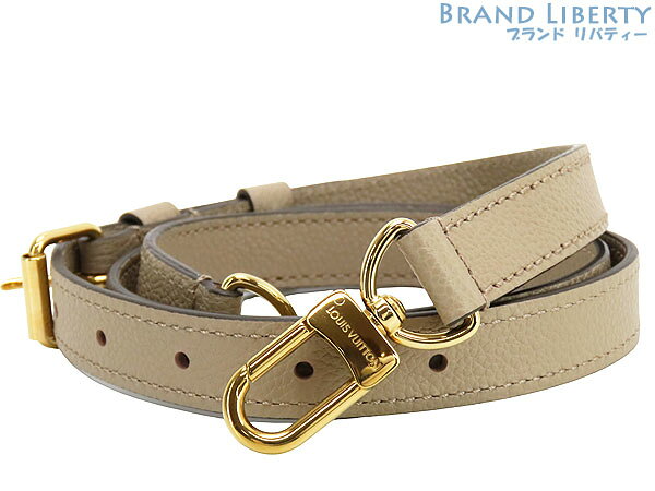 【新品同様】ルイヴィトン LOUIS VUITTON アンプラント レザー 調整可能 ショルダーストラップ トゥルトレール ベージュ レザー