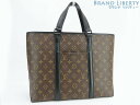 【外美品】ルイヴィトン LOUIS VUITTON モノグラム マカサー ウィークエンド トート PM トートバッグ ハンドバッグ M45734 【中古】
