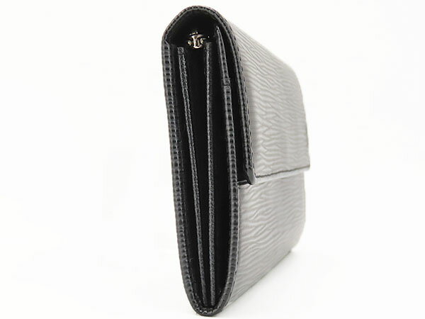 【外超美品】ルイヴィトン　LOUIS VUITTON　エピ　ポシェット ポルトモネクレディ　二つ折り長財布　サラ　ノワール ブラック　M63592　【中古】