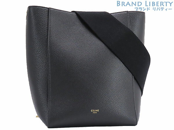 【未使用】セリーヌ　CELINE　サングル バケット スモール　ワンショルダーバッグ　トートバッグ　ブラック　ソフトグレインドカーフスキン　189303AH4.38NO　【中古】のサムネイル