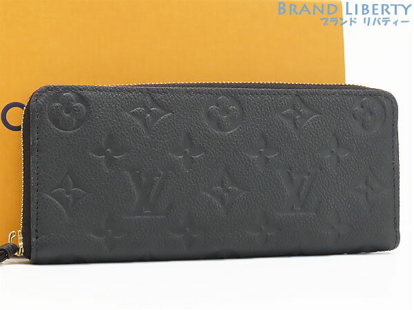 【新品同様】ルイヴィトン LOUIS VUITTON モノグラム アンプラント ポルトフォイユ クレマンス ラウンドファスナー長財布 ノワール ブラック M60171 【中古】