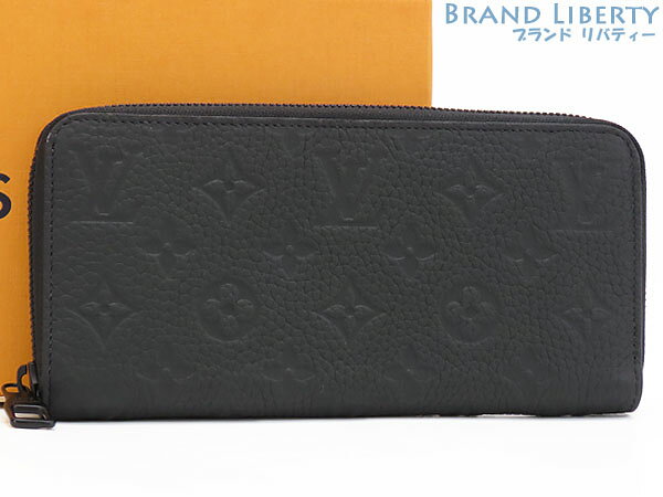 乐天商城 - 【未使用】ルイヴィトン　LOUIS VUITTON　モノグラム トリヨン　ジッピーウォレット ホリゾンタル　ラウンドファスナー長財布　ブラック　カーフレザー　M11721　【中古】