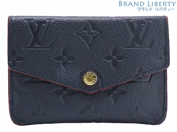 【未使用】ルイヴィトン　LOUIS VUITTON　モノグラムアンプラント　ポシェット クレ　キーリング付 コインケース　小銭入れ　コンパクト財布　マリーヌルージュ ネイビー レッド　M62017　【中古】