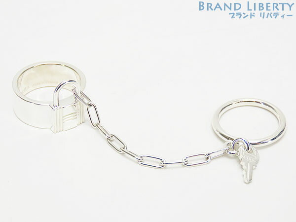 乐天商城 - 【新品仕上げ】エルメス　HERMES　アルファケリー ダブル リング　指輪　カデナ　キー　鍵　シルバー925 AG925　【中古】