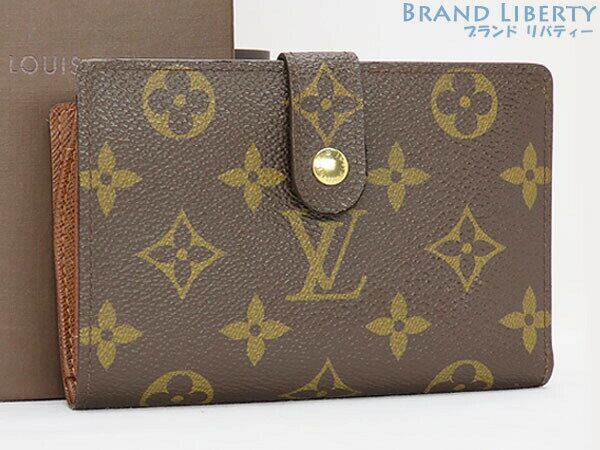 【美品】ルイヴィトン　LOUIS VUITTON　モノグラム　ポルトフォイユ ヴィエノワ　二つ折り がま口財布　コンパクト財布　M61674　【中古】