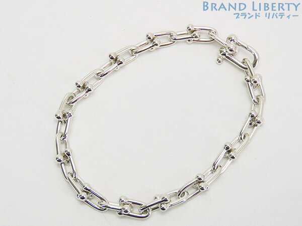 【新品仕上げ】ティファニー　TIFFANY&Co.　ハードウェア　スモール リンク ブレスレット ラージ　スターリングシルバー　シルバー925 AG925　60153083　【中古】のサムネイル