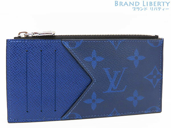 乐天商城 - 【新品同様】ルイヴィトン　LOUIS VUITTON　タイガラマ モノグラム　コインカード ホルダー　カードケース　コインケース　コインパース　コンパクト財布　コバルト ブルー　M30270　【中古】